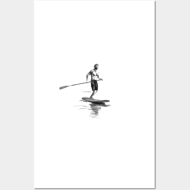 Standup paddleboarding Wall Art by sibosssr